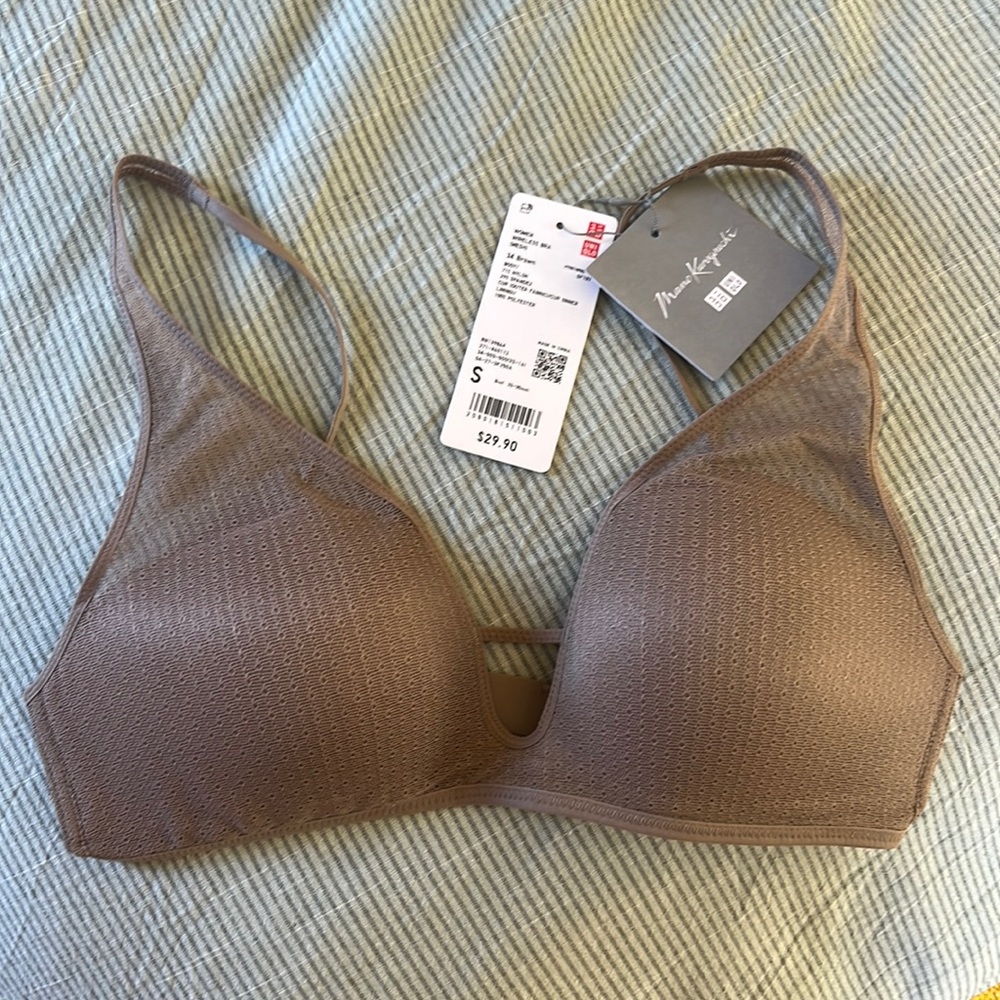 Mame Kurogouchi x Uniqlo wireless mesh bra - Small
